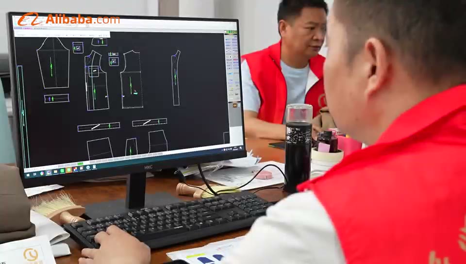 版房 CAD 排料系统中的女装版片